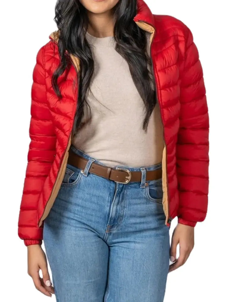 Junior Reversible Nylon Quilted Puffer