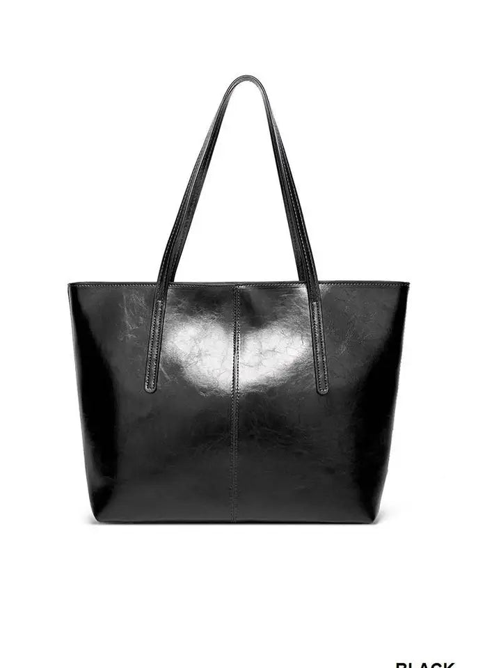 Vegan Leather Large Capacity Tote Bag