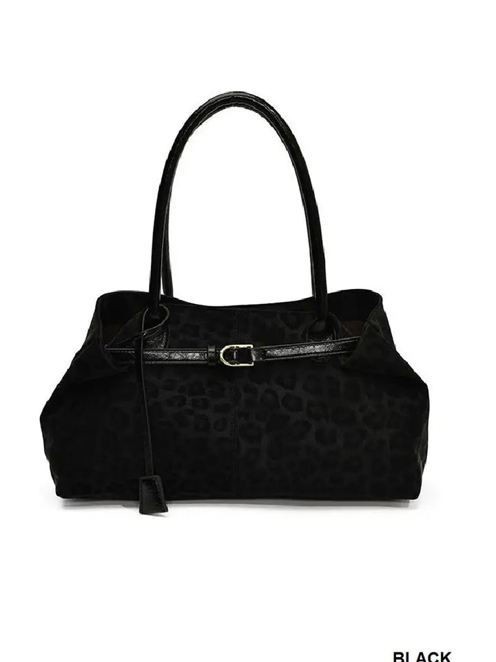 Leopard Pattern Shoulder Tote Bag